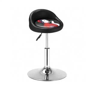 Tabourets de bar modernes et élégants, en gros, à prix réduit, hauteur réglable, en cuir et en métal, simples, pour l'extérieur, le jardin, la salle à manger, le café, la cuisine - Product Image 2