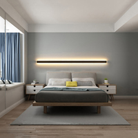 Lampes murales LED contemporaines en aluminium noir pour hôtel, restaurant, décoration murale, chambre à coucher, salon, escalier, couloir