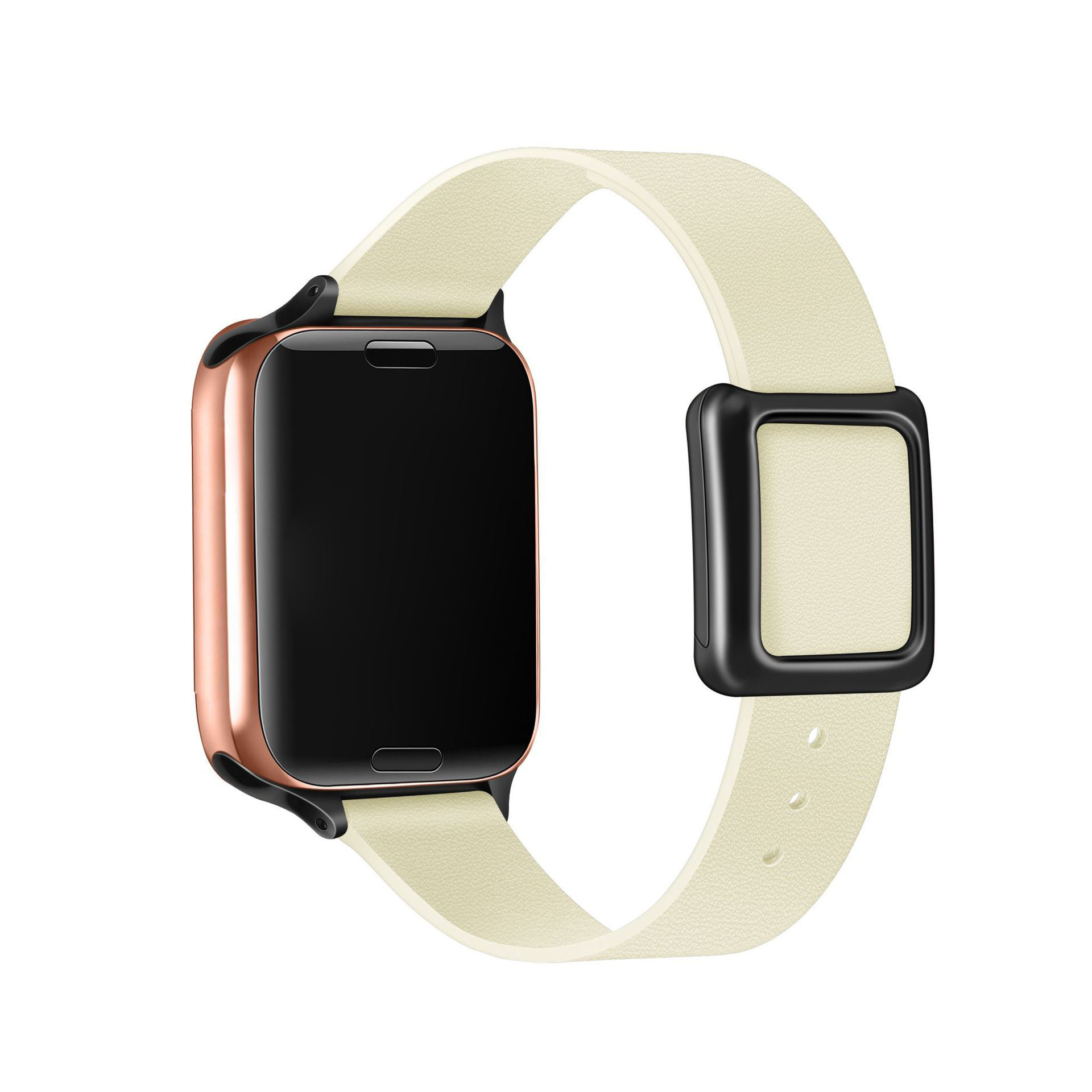 Boucle blanc cassé-noir