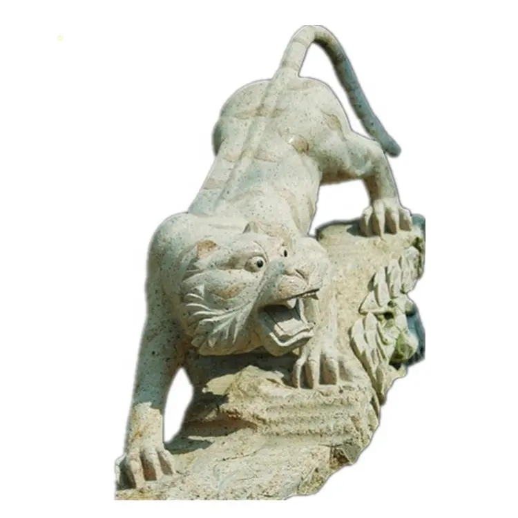 Statua della tigre a grandezza naturale statua della tigre all'aperto animale di lucidatura grande statua della tigre