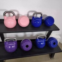 Kettlebell de compétition en acier, cloches de bouilloire, kettlebell vert