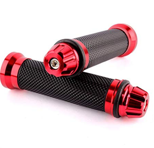 Poignées de moto en alliage d'aluminium CNC antidérapantes de qualité supérieure, poignées en caoutchouc pour moto avec différentes couleurs - Product Image 1
