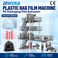 Machine à film soufflé PE HWYAA à 1 à 3 couches pour sacs de coursier et emballages e-commerce