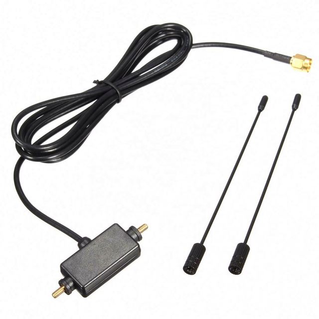 Universal Car Digital TV Antenna 5ft in Car Radio Digital DVB-T ISDB-T TV Signal 6dBi Antenna 433 MHZ Amplifier