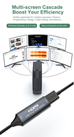 Nuevo Adaptador USB 3.0 a HDMI Xput con Cable Corto, 4K 60Hz, Plug and Play, Conversor de Video para Monitor, Proyector y Hardware