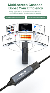 Nuevo Adaptador USB 3.0 <span class=keywords><strong>a</strong></span> HDMI Xput con Cable Corto, 4K 60Hz, Plug and Play, <span class=keywords><strong>Conversor</strong></span> <span class=keywords><strong>de</strong></span> Video para Monitor, Proyector y Hardware - Product Image 6