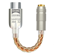 Câble adaptateur DAC de décodage audio CX31993 + MAX97220, 32 bits/384KHz, Type-C, pour téléphones mobiles Android, convertisseur Jack 3.5mm