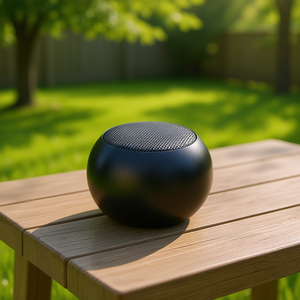 Enceinte Bluetooth portable Myrva Mini 5-10W, batterie rechargeable, connexion sans fil, plastique noir, lumière LED RGB - Product Image 2