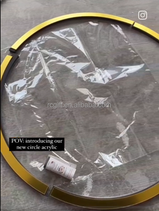 Vendita calda di 70cm cerchio 3D specchio acrilico fai da te lettera Logo negozio nome cerchio rotondo adesivo da parete <span class=keywords><strong>con</strong></span> schiuma Dia 50cm 80cm - Product Image 6