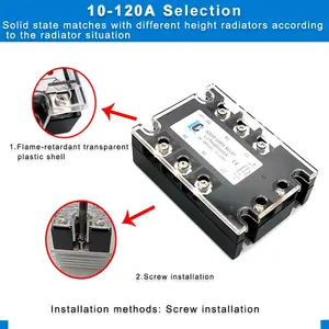 3-фазный 3-32VDC на 24-280VACHigh мощность SSR 3 фазы 40A трехфазный DC В AC твердотельное реле