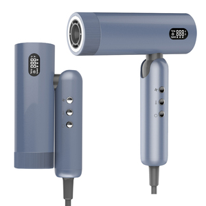 Sèche-cheveux ionique professionnel de voyage mini 1500W à moteur haute vitesse, faible bruit, 110000 tr/min, double tension, pliable - Product Image 1