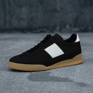 SUPREX ENTERPRISES Baskets Dover noires et gommeuses à lacets, anti-odeur, légères, respirantes, chaussures décontractées pour hommes - Product Image 5