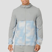 Veste personnalisée en polyester imprimée par sublimation pour l'entraînement et les sports de plein air, veste de sport pour hommes