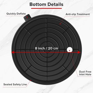 Chất lượng cao 8 inch công nghiệp hướng dẫn sử dụng chân không nâng lên cốc Hút gạch kính công cụ 220kg OEM/ODM với máy đo áp suất-1 gói - Product Image 2