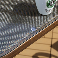 Ensemble de table et chaises en aluminium de style américain, imperméable et résistant au soleil, pour patios, jardins, cours, petits balcons