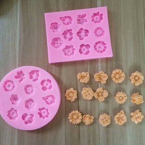 Grosir DIY berbagai bentuk bunga Fondant dekorasi kue cetakan coklat biskuit cetakan - Product Image 4