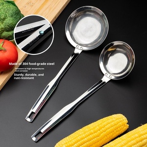 Cuillère passoire en acier inoxydable, louche séparatrice de graisse pour soupes et sauces, écumoire, passoire à soupe, passoire alimentaire - Product Image 4