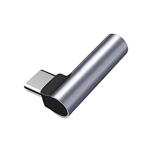 محول صوت من النوع C إلى 3.5 مم بزاوية <span class=keywords><strong>90</strong></span> درجة، كابل USB-C للسماعات مع ميكروفون، محول موسيقى للهواتف المحمولة والألعاب - Product Image 4