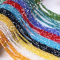 MOQ 1 Batch Campuran Warna Produsen Grosir Manik-manik Kristal AB Bicone 2-8mm Manik-manik Lepas Massal untuk Kerajinan DIY dan Pembuatan Perhiasan