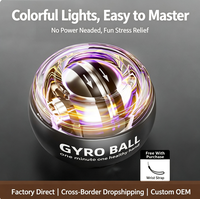 Gyroscope de poignet durable et sûr avec lumières, entraîneur de poignet et d'avant-bras, soulagement carpal, fitness gyroscopique