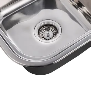 Bowl Single Sink High Quality Corner Kitchen Wash Basin Single Bowl Drainboard Sink