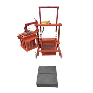 Ziegelmaschinenhersteller stellt 2-45 kleine mobile beton- und hohle blockziegelherstellungsmaschine her elektrische eierlegziegelmaschine