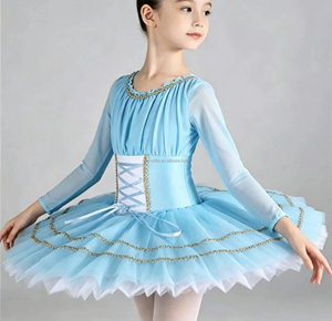 Costume de ballet professionnel, tutu classique de ballerine, tutu de scène pour enfant, fille, adulte, princesse, tenue de danse - Product Image 1