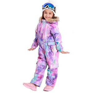 Kid's Baby One Piece Snowsuits <strong>Overalls</strong> Ski Suits Jackets Coats Jumpsuits Outdoor <strong>Winter</strong> Waterproof Snowboarding Children - Product Image 2