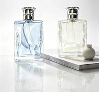 Parfum boisé pour homme 100 ml, eau de parfum longue tenue, flacon carré classique, fragrance pour homme, usage quotidien