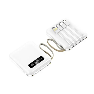 <span class=keywords><strong>Meilleures</strong></span> batteries externes pour appareils électroniques grand public, très vendues, 10000 mAh, câbles intégrés, portables, compatibles avec tous <span class=keywords><strong>les</strong></span> téléphones, interface d'entrée AC - Product Image 4