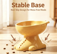 Bol surélevé pour chat, design Dragon, protection du cou, grande ouverture, pour aliments et eau, pour chats et chiens, vente en gros