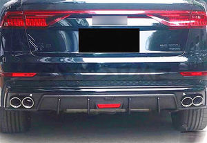 Lèvre de diffuseur arrière de voiture en fibre de carbone pour <span class=keywords><strong>Audi</strong></span> Q8 <span class=keywords><strong>RS8</strong></span> 2020 avec lumière led - Product Image 4
