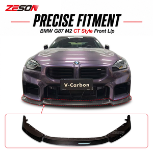 ZESON Lame de pare-chocs avant en fibre de carbone sèche style CT pour BMW M2 G87 Competition XDrive Coupé <span class=keywords><strong>2023</strong></span>+ - Product Image 5