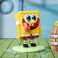 Оригинальный набор из 12 фигурок POP MART SpongeBob That Doesn't Make Sense Series Blind Box: забавные коллекционные игрушки для рабочего стола, подарок
