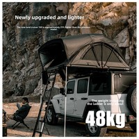 Tenda Atap Zentopia Empat Musim Berbahan Aluminium dengan Ruang Tambahan Dua Lapis untuk 2-3 Orang, Tahan Air, Cocok untuk SUV 4x4 dan Berkemah Off-Road