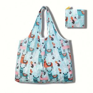 Design Custom Portable <b>Folding</b> Shopping <b>Bags</b> Are Reusable and Eco-friendly Polyester Storage <b>Bags</b> - Product Image 1