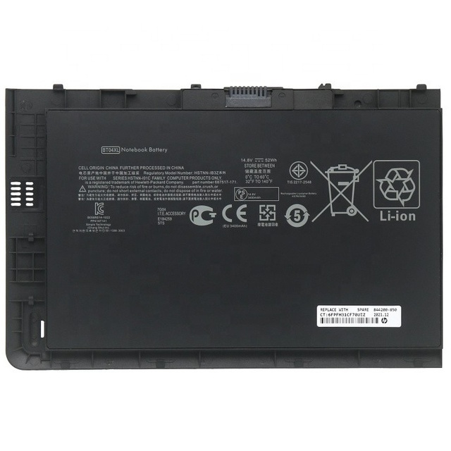 Quality Laptop Battery BT04XL for HP EliteBook Folio 9470m 9480m BA06XL 14.8V 52WH Notebook Battery