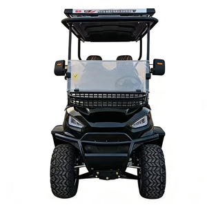 Pare-brise de chariot de golf pliable de couleur métallique, approuvé CE, vente en gros - Product Image 1