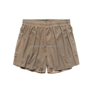 Shorts de sport d'été en polyester pour hommes, double couche, personnalisés par sublimation, multi-poches, pour la course et la gym - Product Image 5