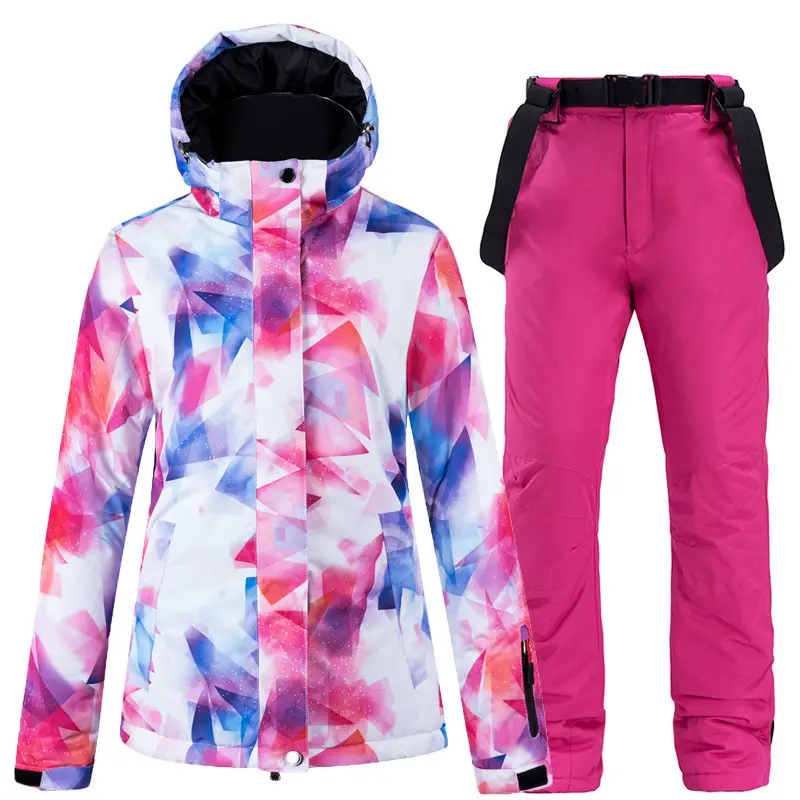 Yufan Customized Fashion Jumpsuit Ski suit for Adult snowboard wear children down jacket kids 1 piece ski overall