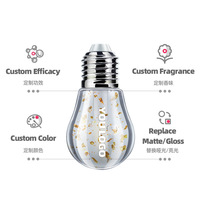 Huile à lèvres mini ampoule personnalisable avec logo, parfumée aux fruits, effet hydratant longue durée, gloss transparent à base de minéraux