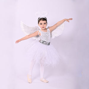 Nuovi Arrivi: Abbigliamento <span class=keywords><strong>da</strong></span> Danza per Bambini, Ali d'Angelo, Costumi <span class=keywords><strong>da</strong></span> Principessa, Colore Bianco - Product Image 5