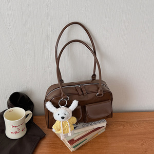 Sac à main haut de gamme pour femme style coréen 2026, décontracté et polyvalent, avec fermeture éclair, double poignée et doublure en polyester - Product Image 4