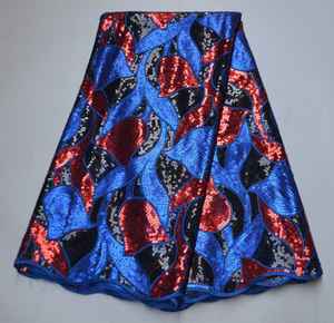 AG9170 Nuovo Design Francese Paillettes Netto Tessuti di Pizzo Di Alta Qualità Delle Donne Del Partito Del Merletto Bella di Disegno - Product Image 3