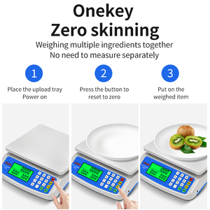 गर्म बिक्री 40 किलोग्राम ओएम/ओडम प्लास्टिक डिजिटल एलसीडी डिस्प्ले फल इलेक्ट्रॉनिक वजन बैलेंस स्केल DT-580 - Product Image 5