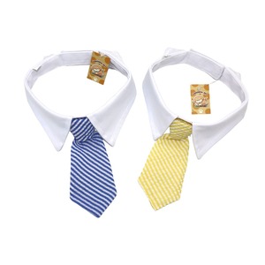 Cravate pour animaux de compagnie avec <span class=keywords><strong>faux</strong></span> <span class=keywords><strong>col</strong></span> de chemise, cravate formelle réglable pour chien et chat pour mariage, fête, costume - Product Image 2