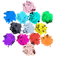 Umwelt freundliche 1,5 cm biologisch abbaubare Hochzeit Metallic Konfetti Seidenpapier Geschlecht enthüllen Push Pop Push Pop Konfetti
