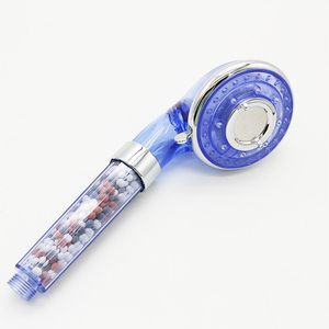 Soffione Doccia Rotante Trasparente a 4 Funzioni con <span class=keywords><strong>Pietre</strong></span> Antibatteriche Intercambiabili - Product Image 5