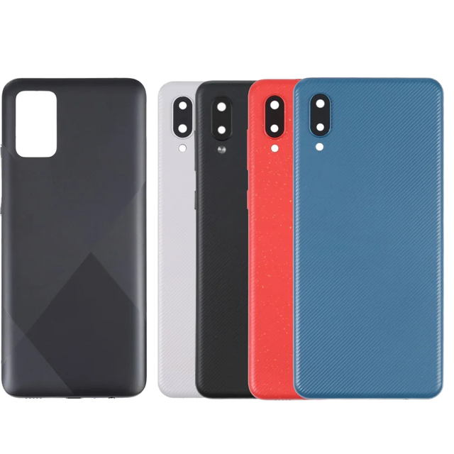 Back Glass Door Case Battery Cover for Samsung Galaxy A02 A02S A03S A03 Core With / Without Lens