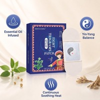 Patch Bagua auto-chauffant à l'huile essentielle pour le soin du corps, OEM ODM, 3 pièces/boîte, pour le cou, la taille et le genou, disponible en gros